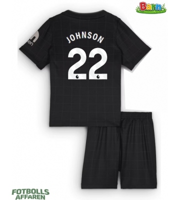 Tottenham Hotspur Brennan Johnson #22 Bortaställ Barn 2025-26 Kortärmad (+ Korta byxor)